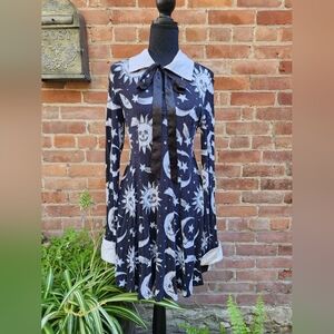 Sun and Moon Long Sleeve Dress